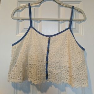 Lace crop top